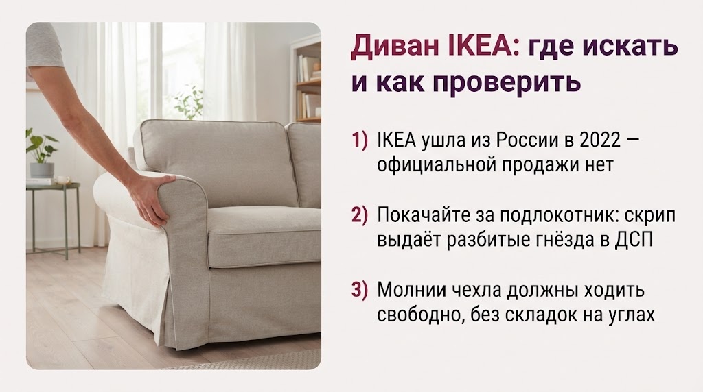 Три проверки при выборе дивана