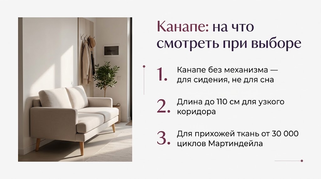 Канапе: на что смотреть при выборе