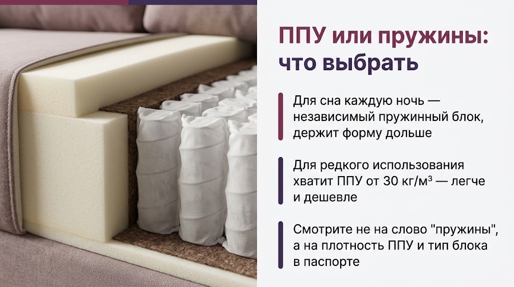 ППУ или пружины: что выбрать
